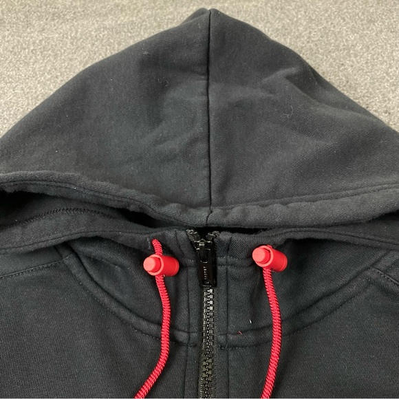 Nike Air Jordan Full Zip Black Fleece Hoodie Men’s Size Medium - Picture 3 of 11